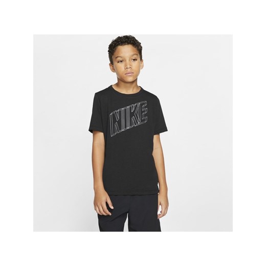 T-shirt chłopięce Nike z nadrukami z krótkim rękawem
