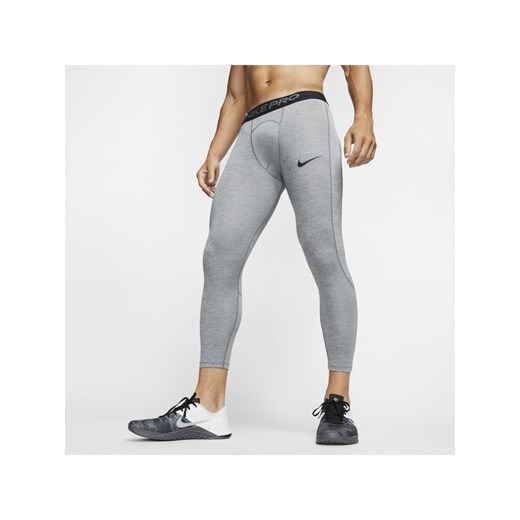 Męskie legginsy o długości 3/4 Nike Pro - Szary