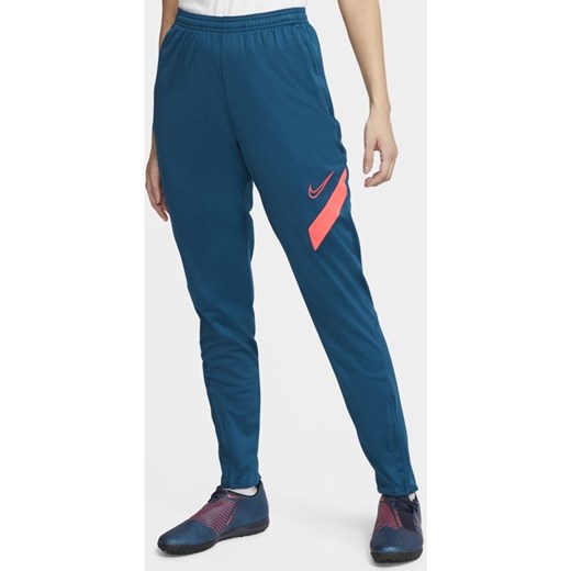 Spodnie damskie Nike niebieskie bez wzorów 