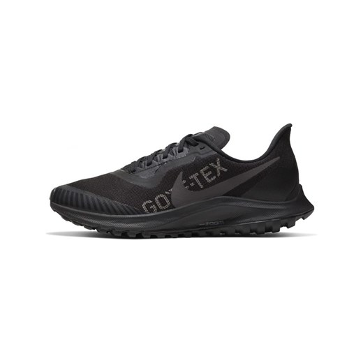 Buty sportowe damskie Nike dla biegaczy zoom czarne płaskie gładkie 