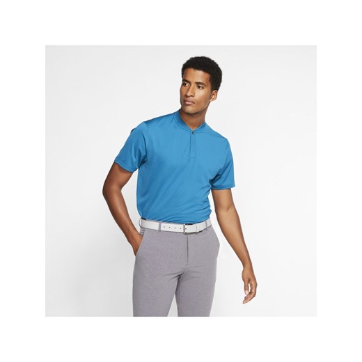 Męska koszulka polo do golfa Nike Dri-FIT Tiger Woods - Niebieski