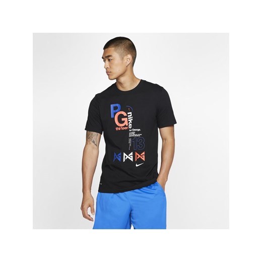 Męski T-shirt do koszykówki Nike Dri-FIT PG - Czerń