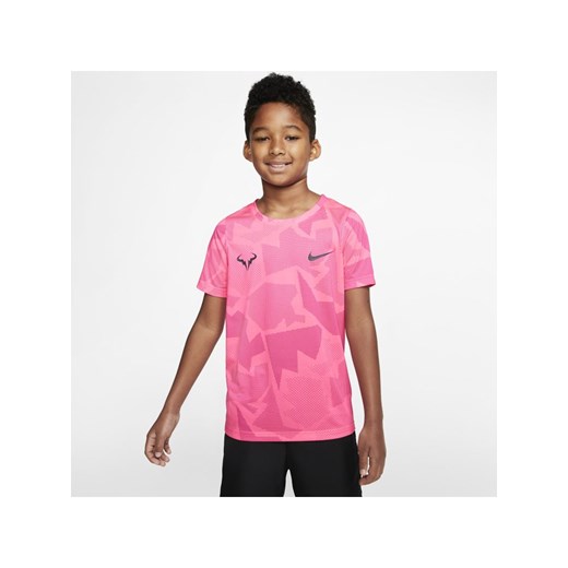 T-shirt chłopięce różowy Nike z krótkim rękawem 