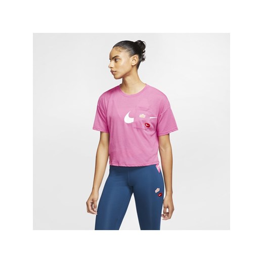 Damska koszulka treningowa z krótkim rękawem Nike Icon Clash - Różowy