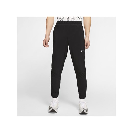 Męskie spodnie do biegania z tkaniny Nike Essential - Czerń