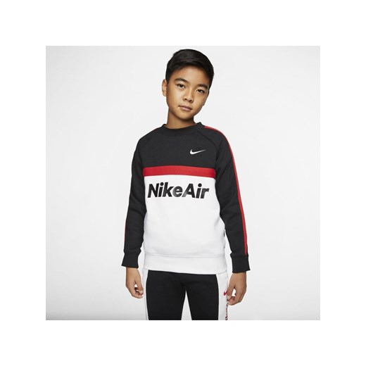 Bluza dla dużych dzieci (chłopców) Nike Air - Czerń
