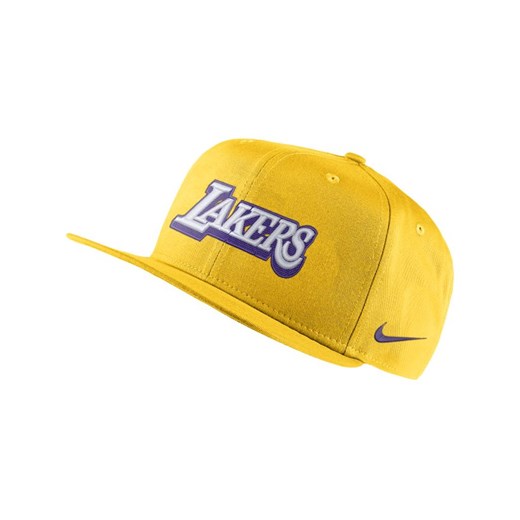 Regulowana czapka NBA Nike Pro Lakers City Edition - Żółć