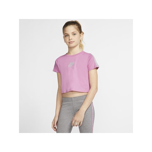 T-shirt dla dużych dzieci (dziewcząt) Nike Air - Różowy