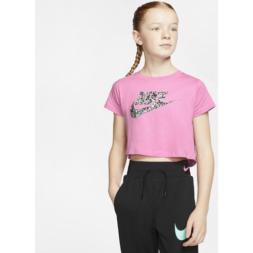 T-shirt dla dużych dzieci (dziewcząt) Nike Sportswear - Różowy