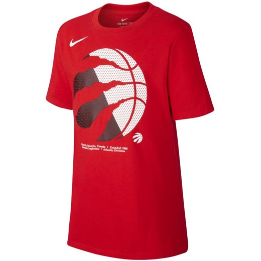 T-shirt dla dużych dzieci Nike Dri-FIT NBA Raptors Logo - Czerwony Nike L wyprzedaż Nike poland