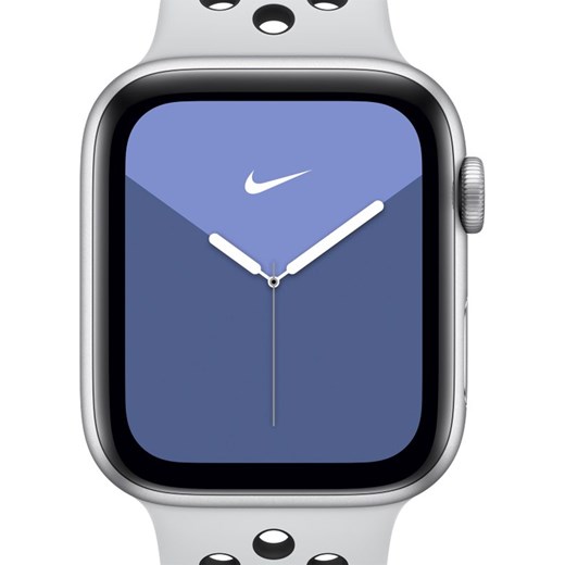 Zegarek Apple Watch Nike Series 5 (GPS + Cellular) z paskiem sportowym Nike i 44 mm kopertą z aluminium w kolorze srebrnym - Srebrny