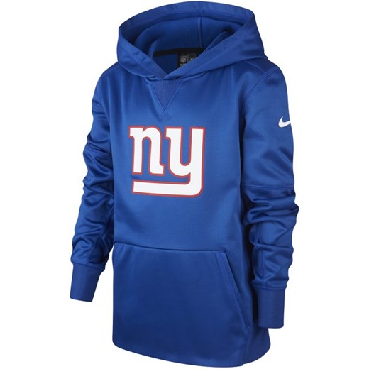Bluza z kapturem dla dużych dzieci Nike (NFL Giants) - Niebieski