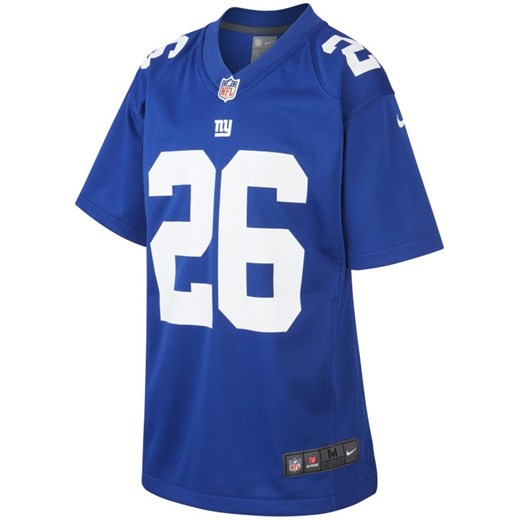 Koszulka do futbolu amerykańskiego dla dużych dzieci NFL New York Giants Game Jersey (Saquon Barkley) - Niebieski
