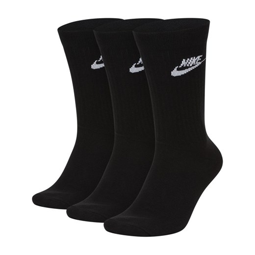 Klasyczne skarpety Nike Sportswear Everyday Essential (3 pary) - Czerń Nike S Nike poland