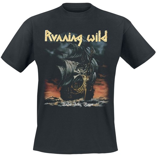 Running Wild - Under Jolly Roger (Album) - T-Shirt - czarny   S 