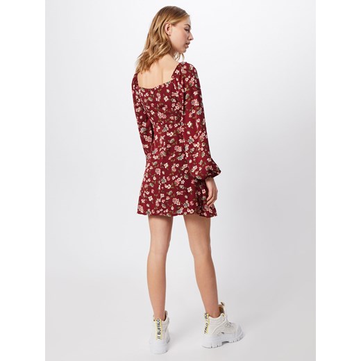 Sukienka Missguided z długim rękawem jesienna w kwiaty mini