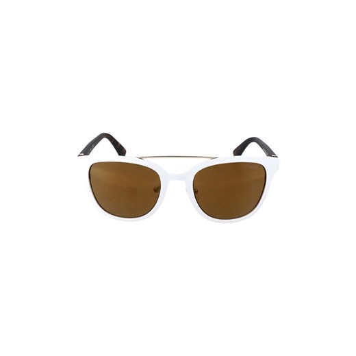 Damskie okulary przeciwsłoneczne w kolorze biało-brązowym Guess  52 okazja Limango Polska 
