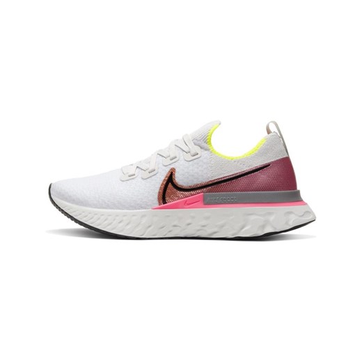 Damskie buty do biegania Nike React Infinity Run Flyknit - Szary Nike 35.5 promocyjna cena Nike poland