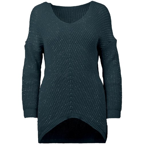 Dłuższy ciepły modny sweter oversize  Agrafka UNISIZE agrafka.com.pl wyprzedaż 