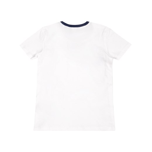 T-shirt chłopięce biały Guess z krótkimi rękawami w nadruki 