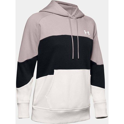 Bluza dresowa Rival Fleece Color Block Under Armour (pink/black) Under Armour  M SPORT-SHOP.pl wyprzedaż 