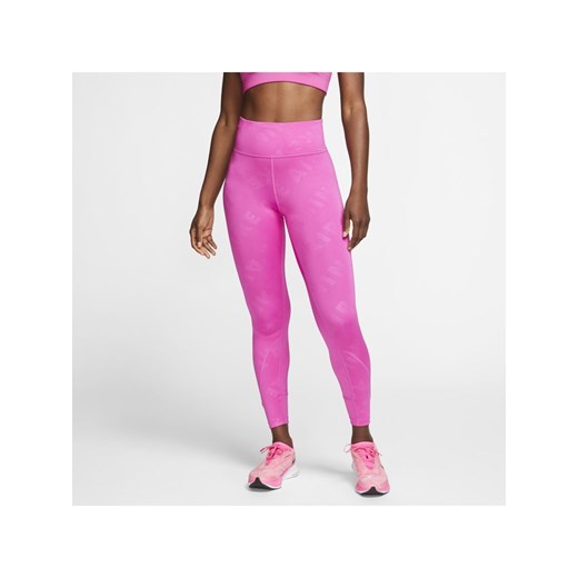 Damskie legginsy 7/8 do biegania Nike Air - Różowy