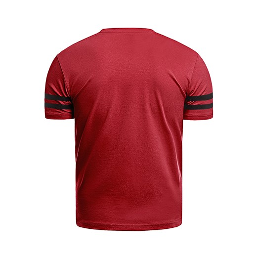 Wyprzedaż koszulka t-shirt W80929 - czerwona Risardi  M promocja  