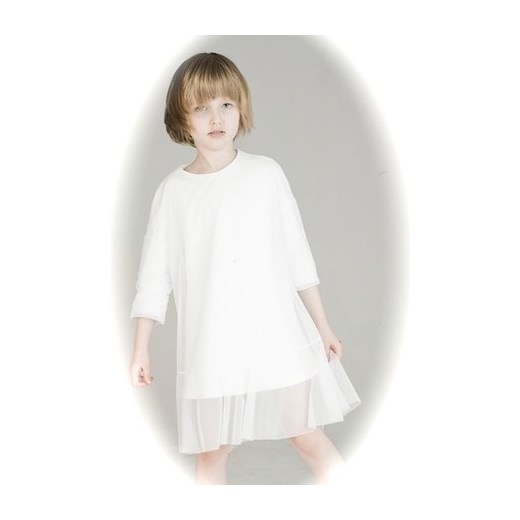 Sukienka dziewczęca biała Decodada 