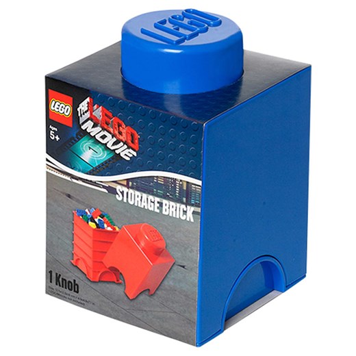 Pojemnik "Brick 1" w kolorze granatowym - 12,5 x 18 x 12,5 cm  Lego OneSize Limango Polska okazja
