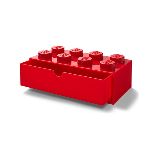 Pojemnik "Brick 8" w kolorze czerwonym z szufladami - 32 x 16 x 12 cm  Lego OneSize okazja Limango Polska 