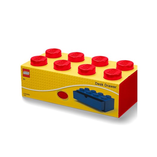 Pojemnik "Brick 8" w kolorze czerwonym z szufladami - 32 x 16 x 12 cm  Lego OneSize wyprzedaż Limango Polska 