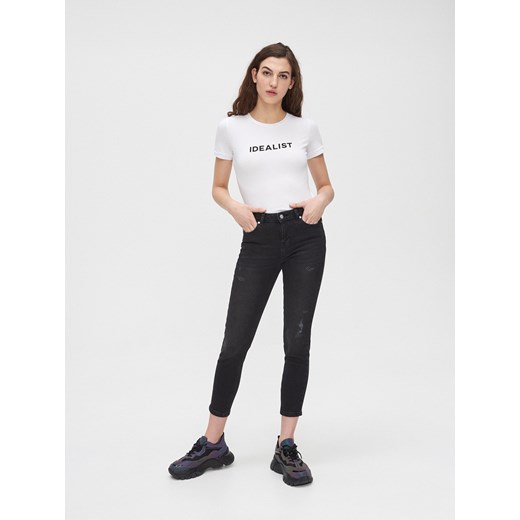 Cropp - Jeansy comfort slouchy - Szary Cropp  34 