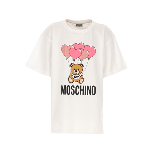 Moschino Koszulka Dziecięca dla Dziewczynek, biały, Bawełna, 2019, 10Y 12Y 14Y 8Y Moschino  14Y RAFFAELLO NETWORK