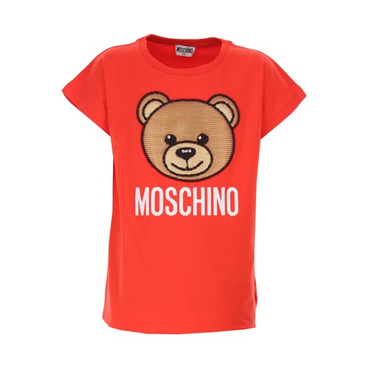 Moschino Koszulka Dziecięca dla Dziewczynek, czerwony, Bawełna, 2019, 10Y 12Y 14Y  Moschino 14Y RAFFAELLO NETWORK