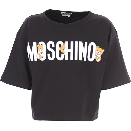 Moschino Koszulka Dziecięca dla Dziewczynek, czarny, Bawełna, 2019, 10Y 12Y 14Y  Moschino 14Y RAFFAELLO NETWORK