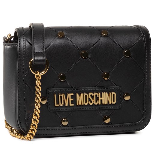 Love Moschino listonoszka elegancka z aplikacjami ze zdobieniami na ramię 