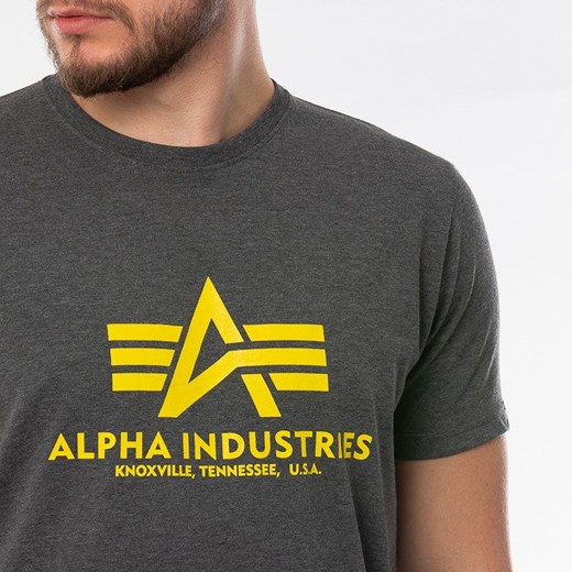 T-shirt męski Alpha Industries wiosenny z krótkim rękawem 