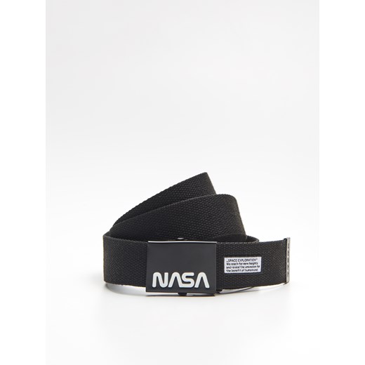 Cropp - Materiałowy pasek NASA - Czarny  Cropp One Size 
