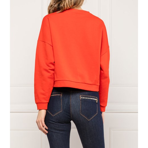 Bluza damska Guess Jeans z napisami krótka 