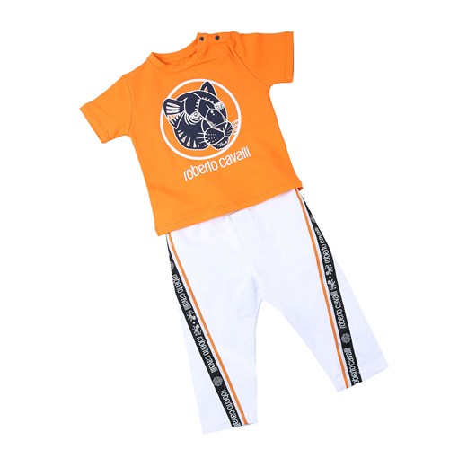 Roberto Cavalli Koszulka Niemowlęca dla Chłopców, pomarańczowy, Bawełna, 2019, 12 M 18M  Roberto Cavalli 12 m RAFFAELLO NETWORK