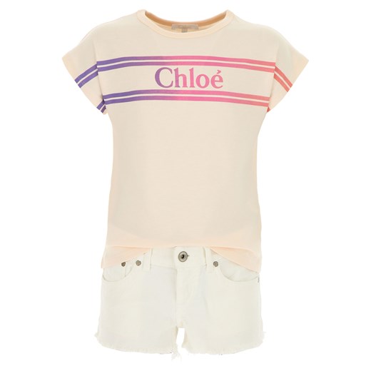 Chloe Koszulka Dziecięca dla Dziewczynek, Peach Rose, Bawełna, 2019, 10Y 12Y 14Y 2Y 4Y 6Y  Chloé 10Y RAFFAELLO NETWORK
