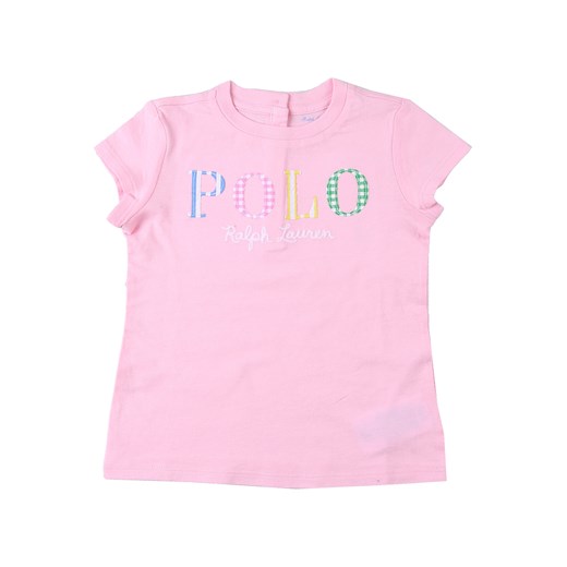 Ralph Lauren Koszulka Niemowlęca dla Dziewczynek, różowy (Baby Pink), Bawełna, 2019, 12M 18M 2Y 6M 9M Ralph Lauren  2Y RAFFAELLO NETWORK