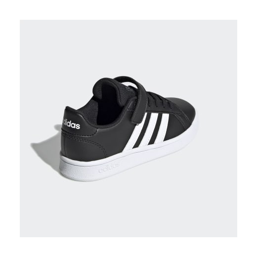 Buty sportowe dziecięce Adidas sznurowane czarne gładkie 