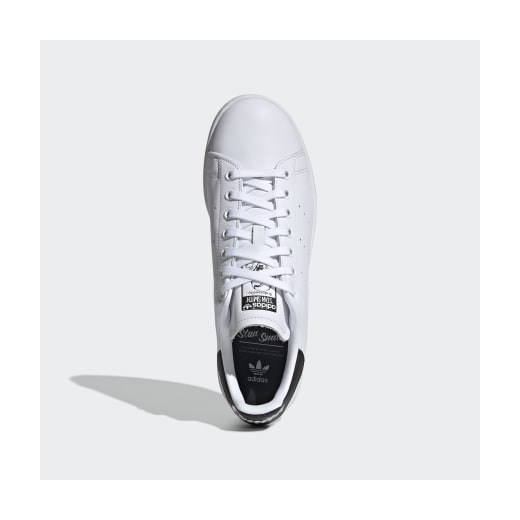 Białe buty sportowe męskie Adidas ze skóry 