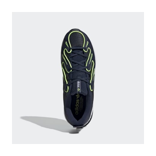 Buty sportowe męskie granatowe Adidas eqt support sznurowane ze skóry 