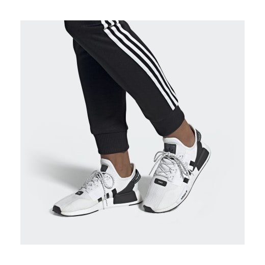 Buty sportowe damskie Adidas nmd na platformie bez wzorów 