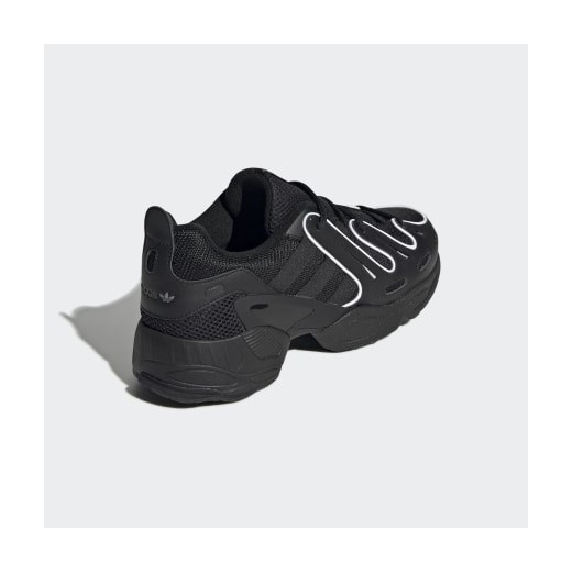 Buty sportowe męskie Adidas eqt support czarne skórzane sznurowane 