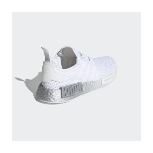 Buty sportowe damskie Adidas nmd białe wiązane gładkie 