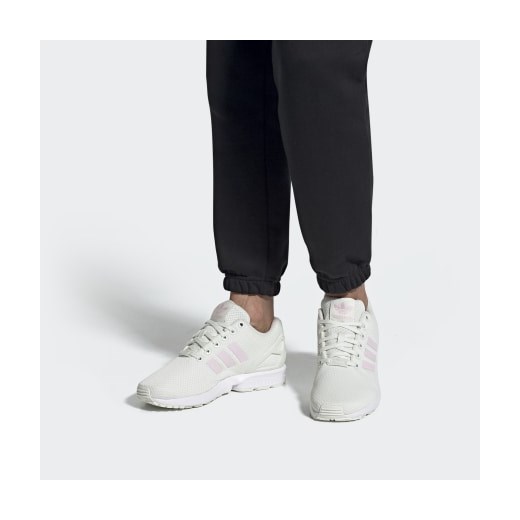 Adidas buty sportowe damskie zx płaskie białe wiązane bez wzorów 
