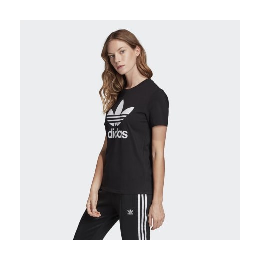 Adidas bluzka damska z okrągłym dekoltem casualowa 